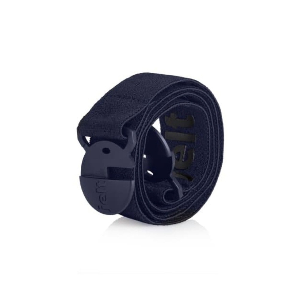 Jelt Belt No Show Elastic Stretch Belt For Men & Women Eco Friendly Blue Size XS
